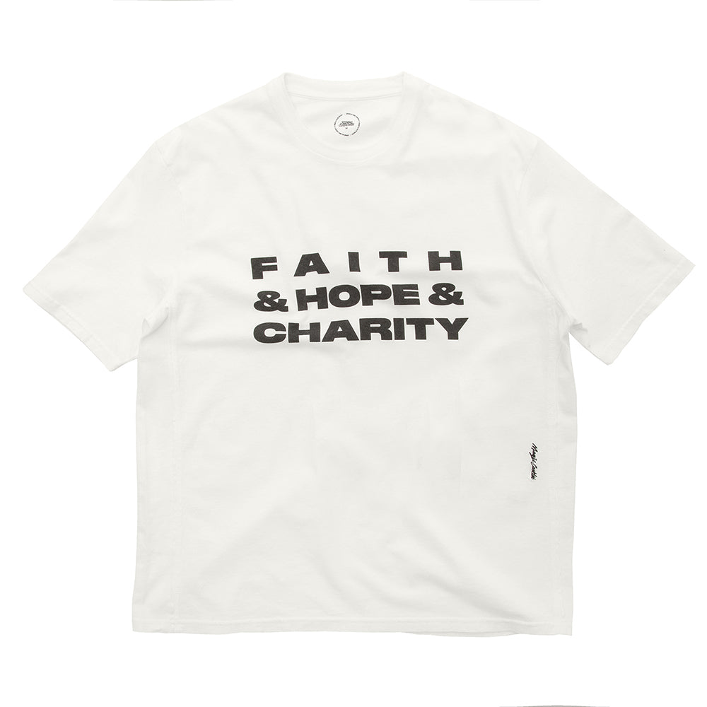 Faith & Hope & Charity Short Sleeve Tee - Off White