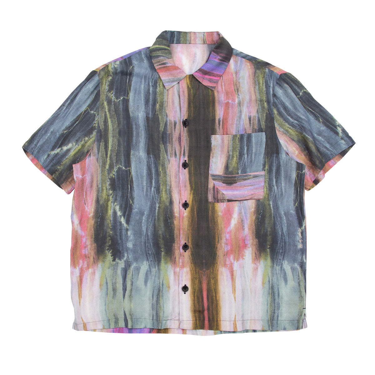 Short Sleeve Wave Shirt - Ink Stripe Dark | Magic Castles