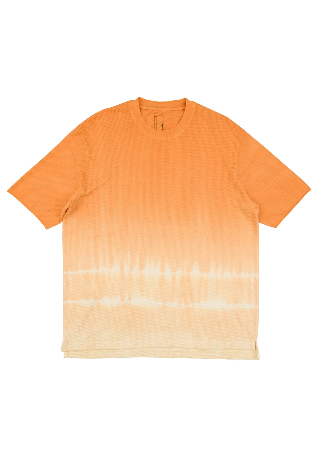 Dyed Waffle T-Shirt  - Orange