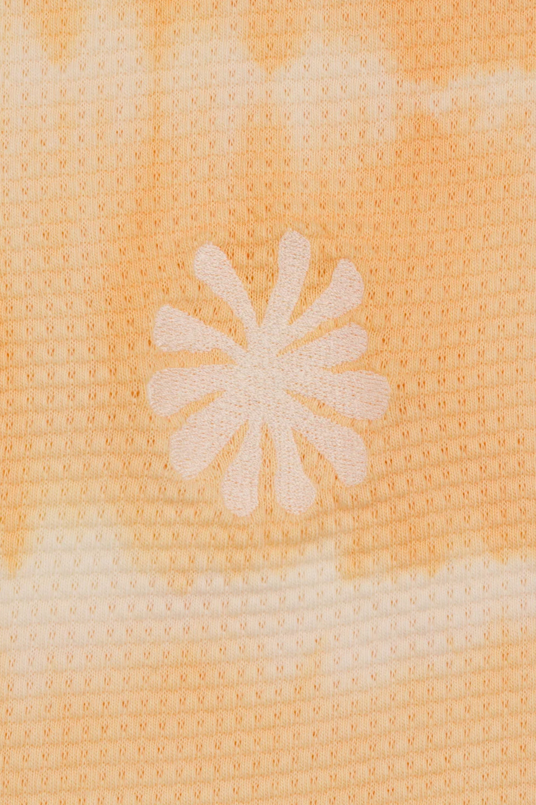 Dyed Waffle T-Shirt  - Orange