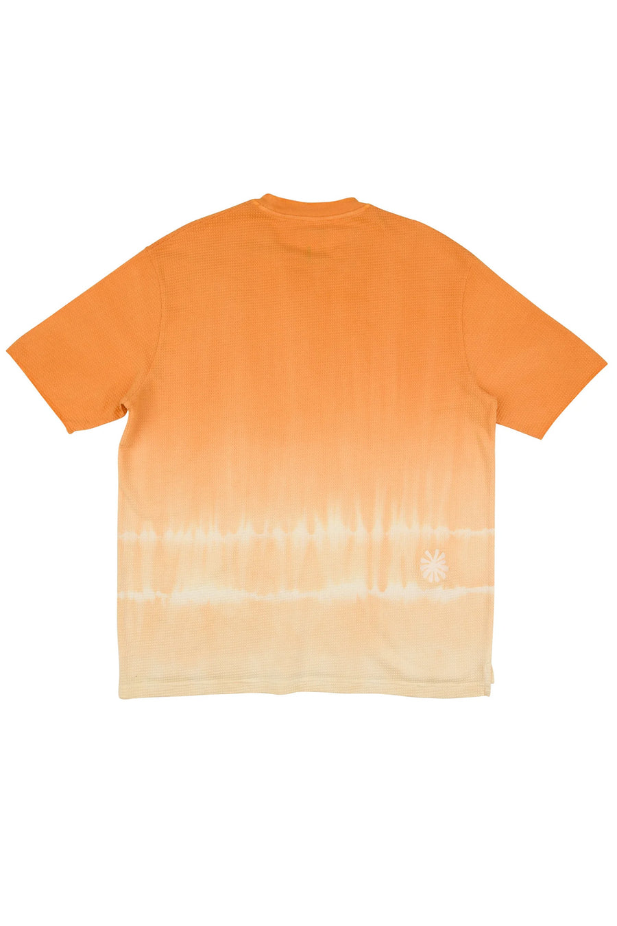 Dyed Waffle T-Shirt  - Orange