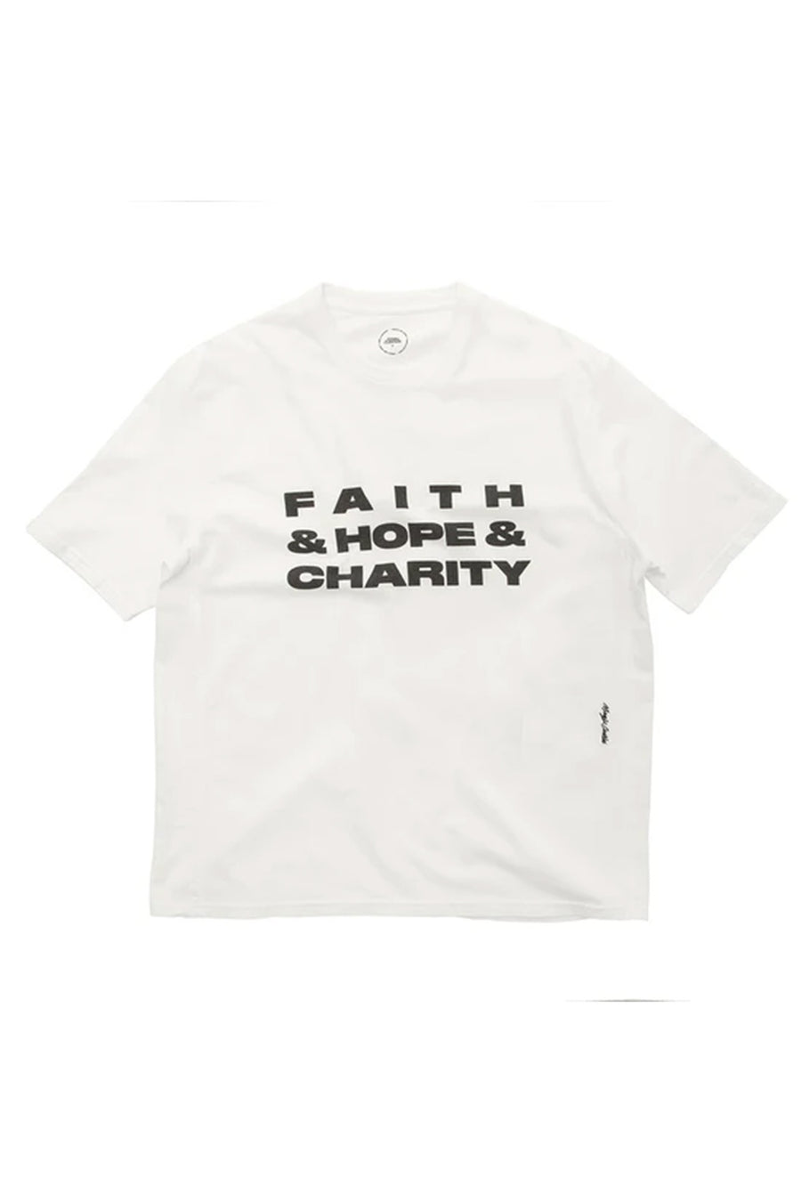 Faith & Hope & Charity Short Sleeve Tee - Off White