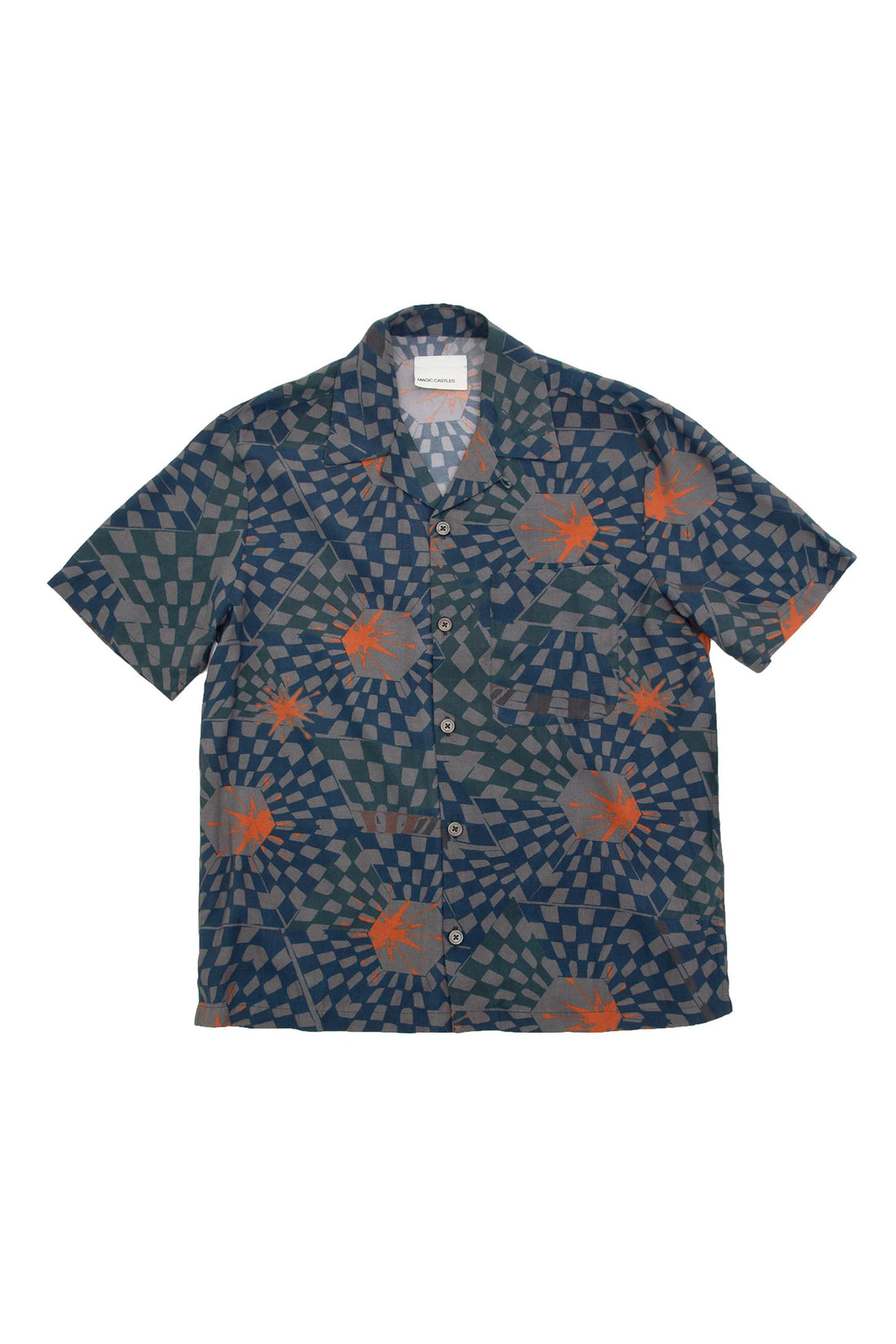 Love International Wave Shirt - Navy Honeycomb