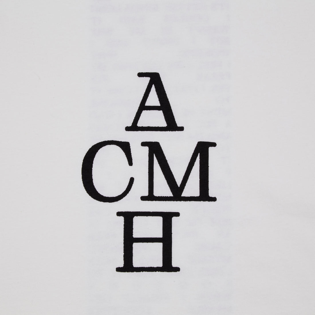 ACMH Lyrics Short Sleeve T-Shirt - Off White