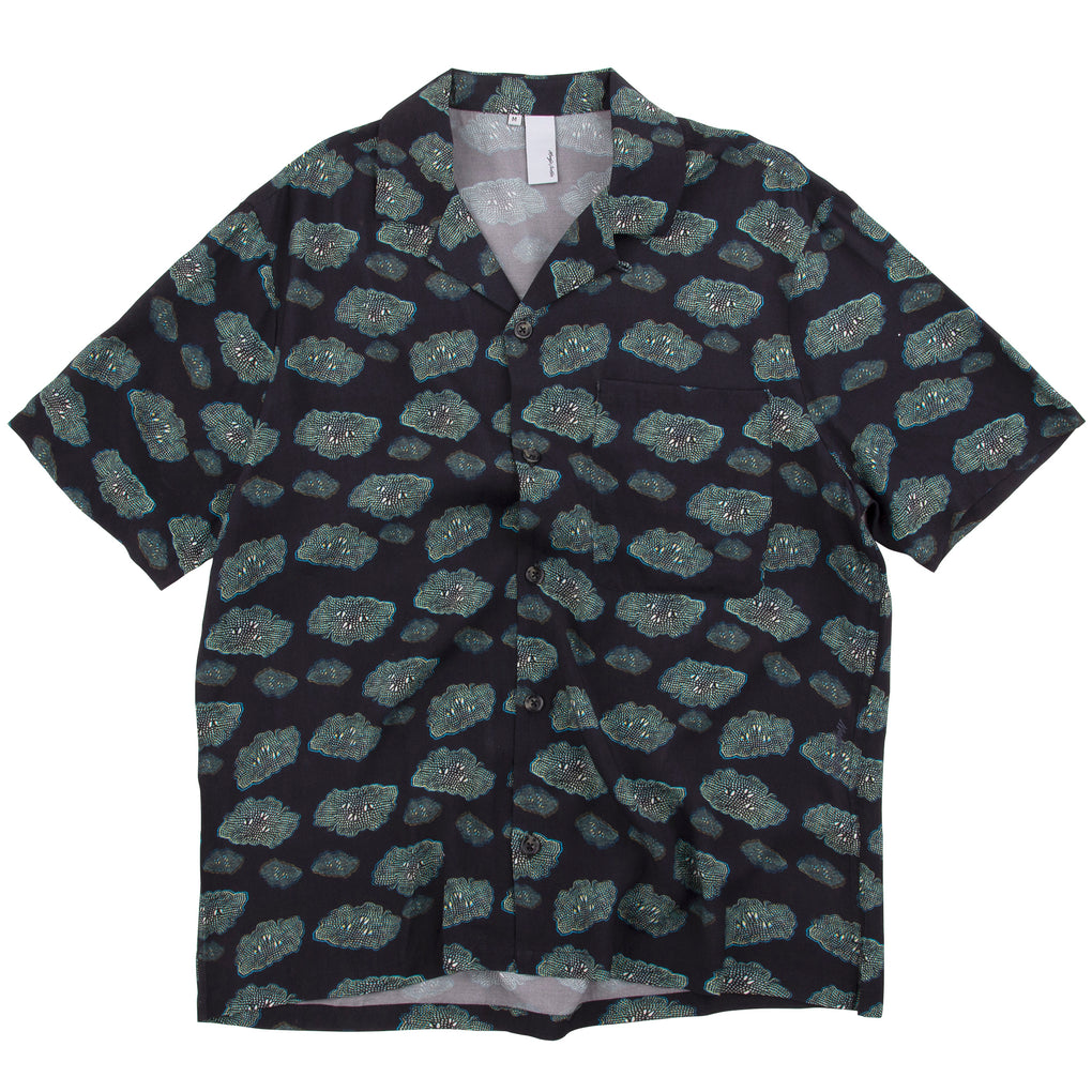 Short Sleeve Wave Shirt - Cloud Print