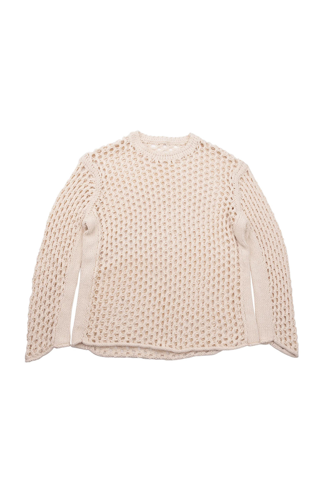 Net Knit Crew - Ecru