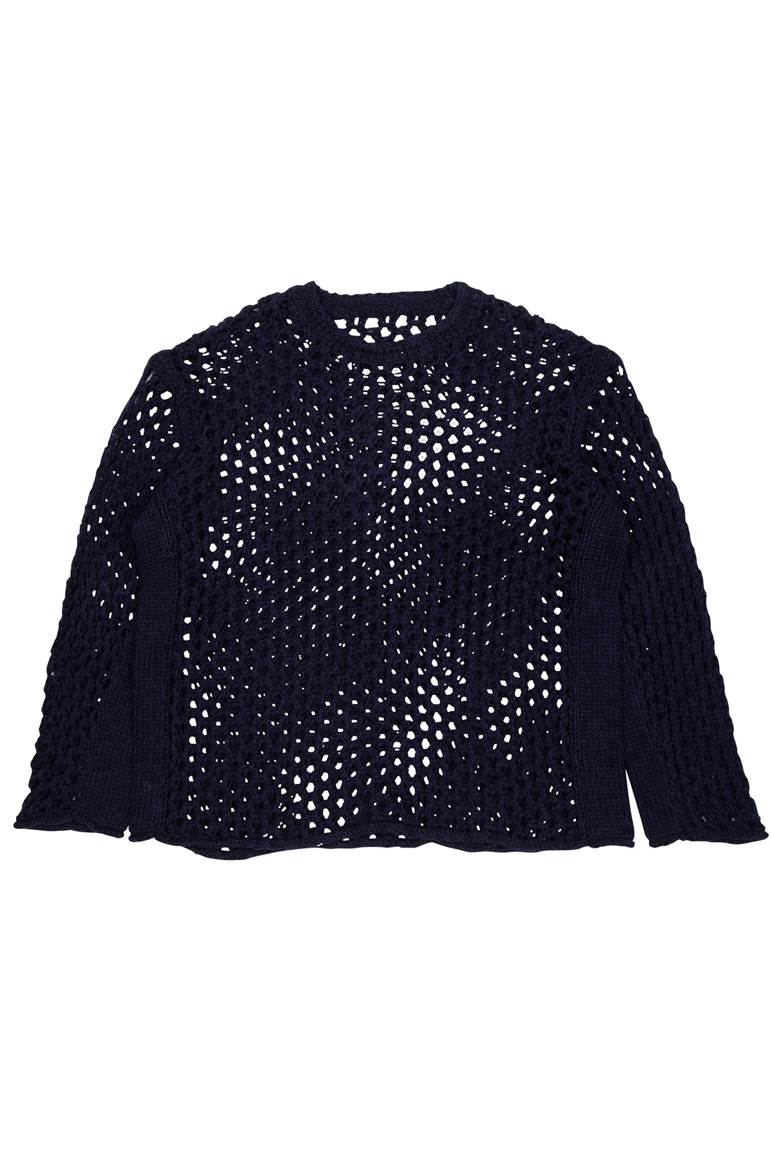 Net Knit Crew - Navy