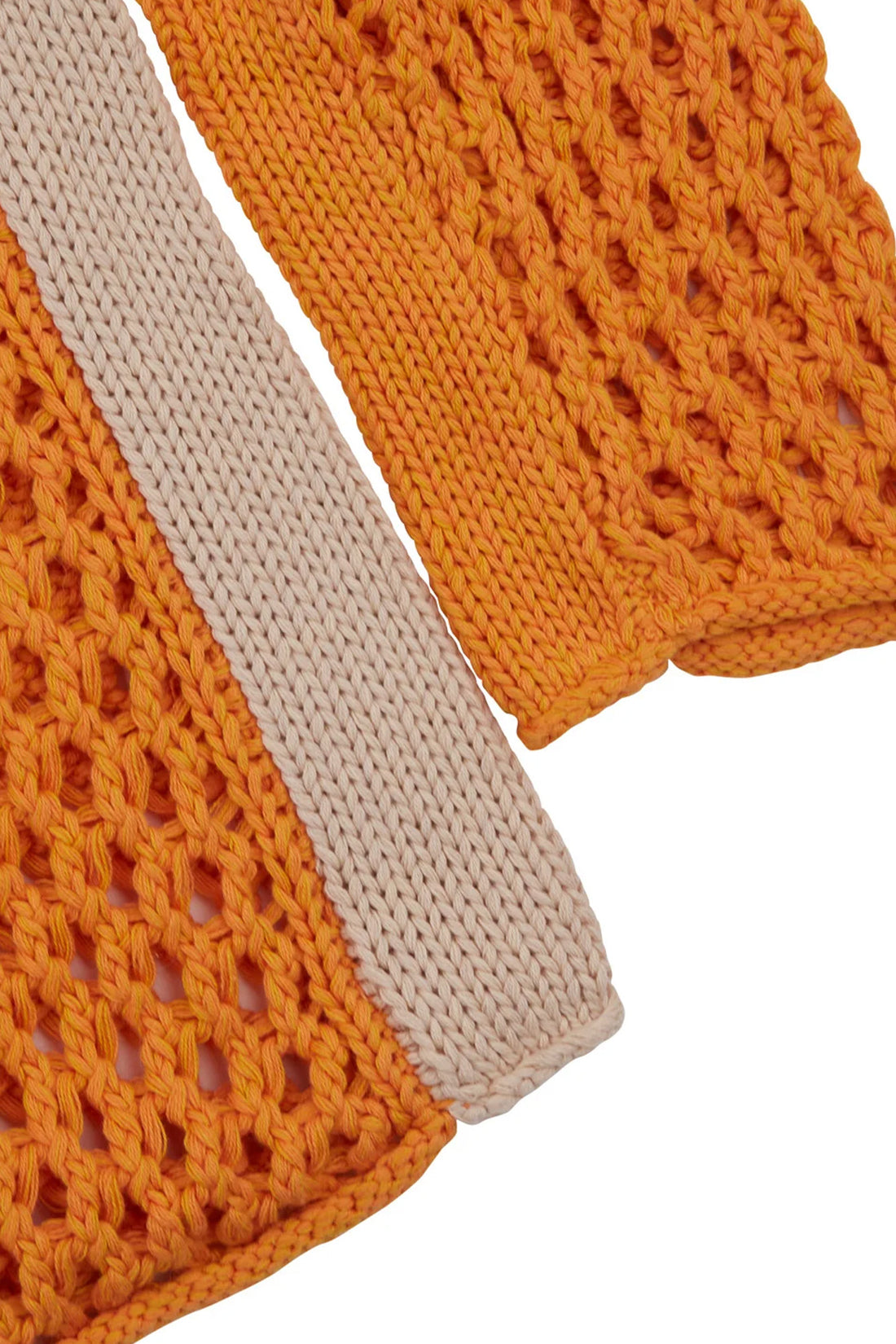 Net Knit Crew - Sunkist