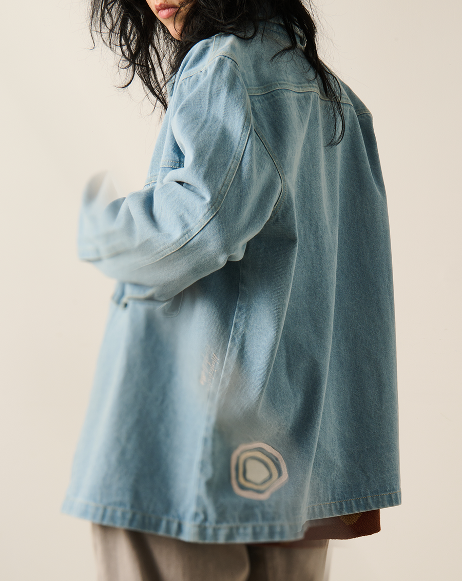 Trip Denim Jacket - Ice Blue