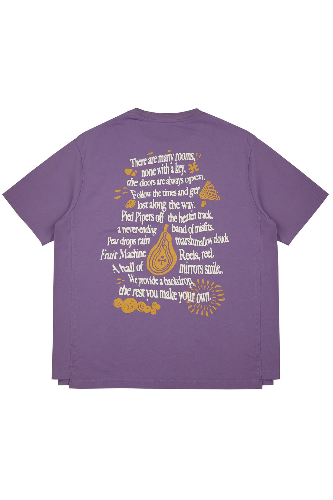 Poem Short Sleeve T-Shirt - Lilac