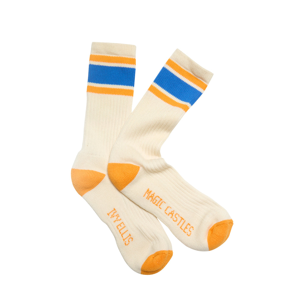 Ivy Ellis x MC Sport Sock Orange Blue Mix