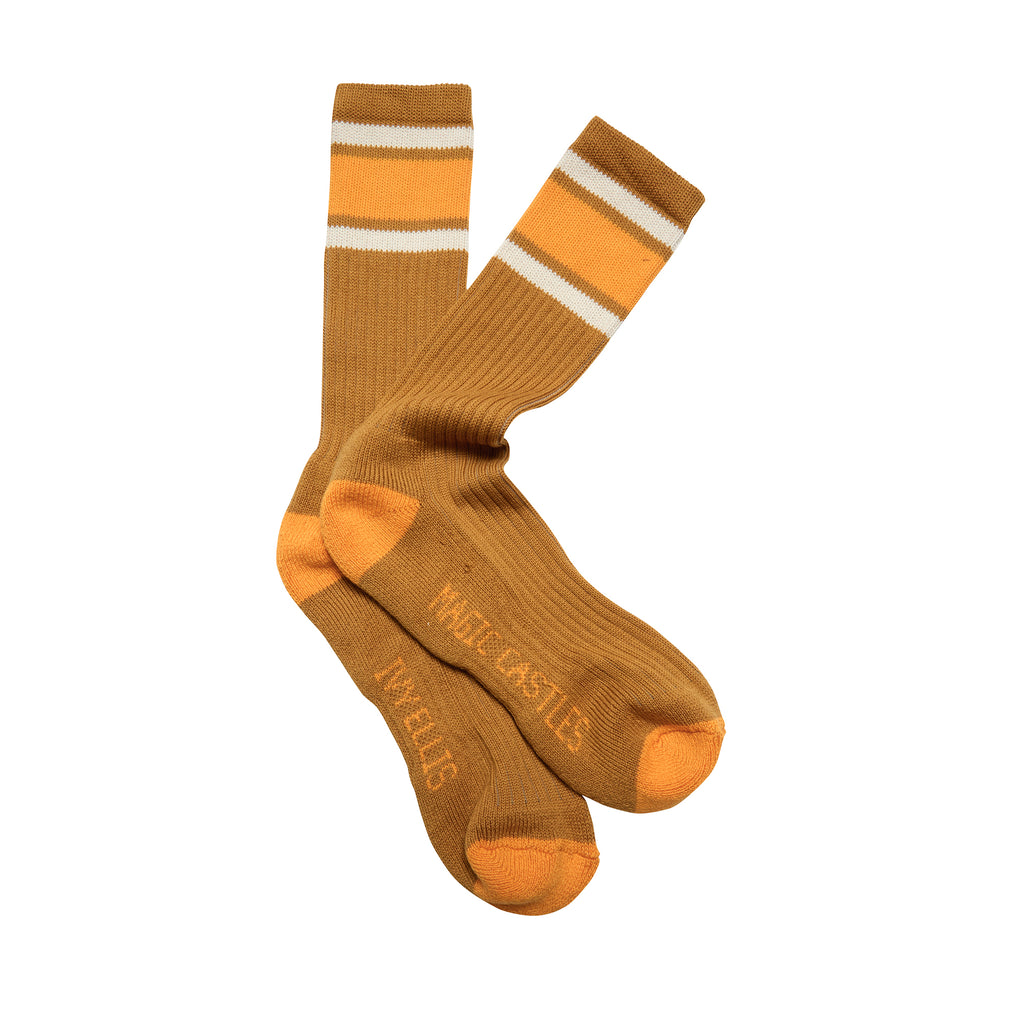 Ivy Ellis x MC Sport Sock Tan Orange Mix