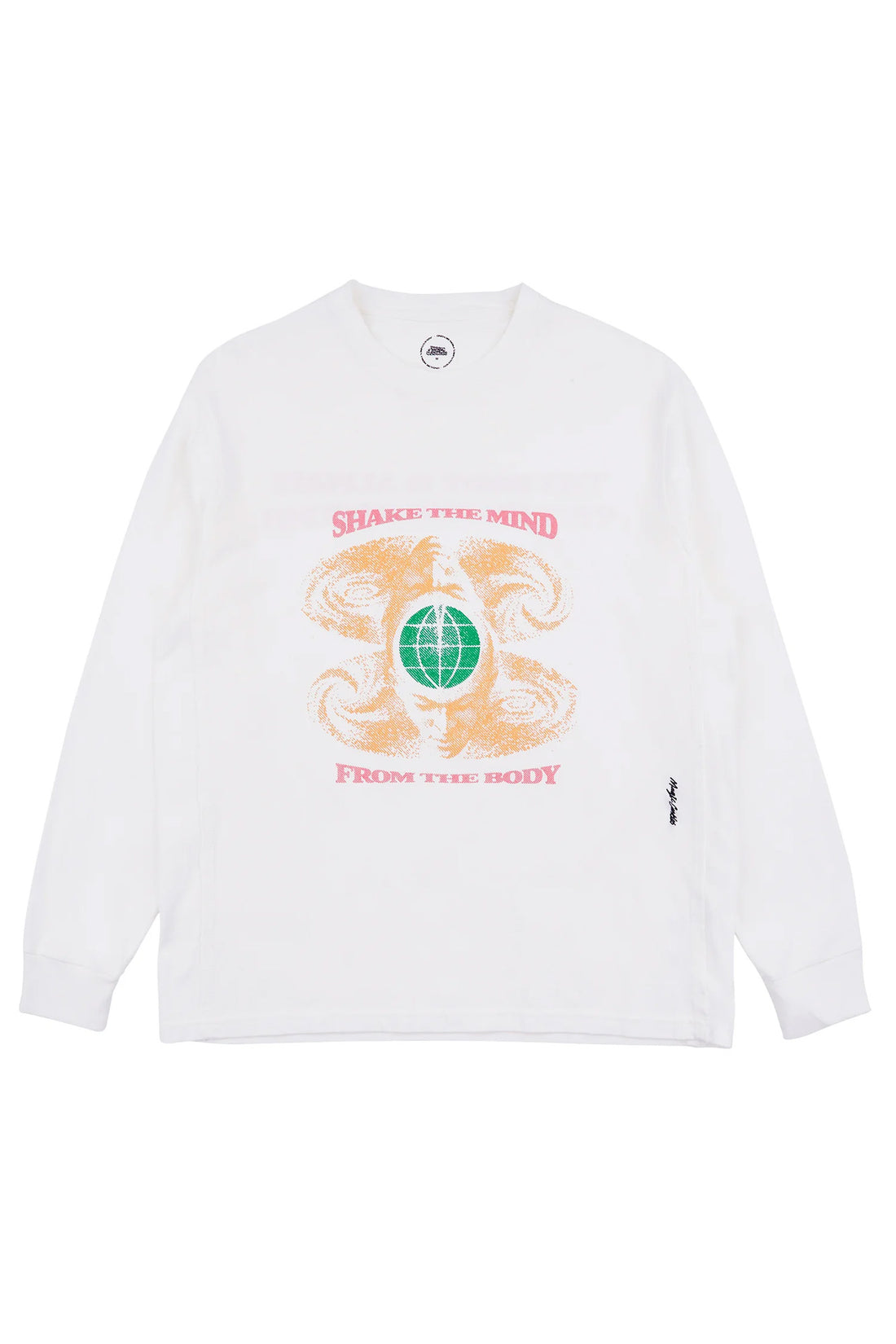 Shake The Mind Long Sleeve T-Shirt - Off White