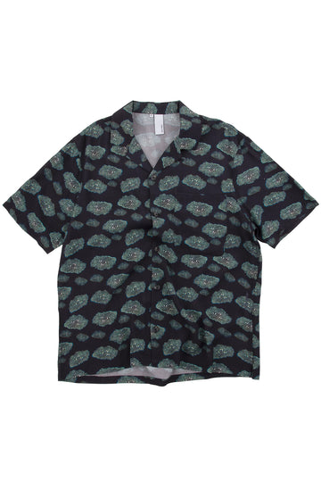 Short Sleeve Wave Shirt - Cloud Print