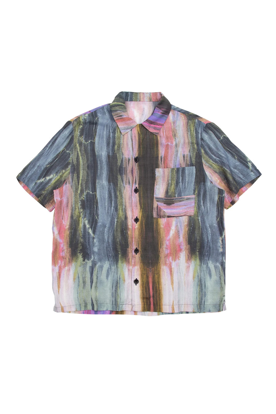 Short Sleeve Wave Shirt - Ink Stripe Dark