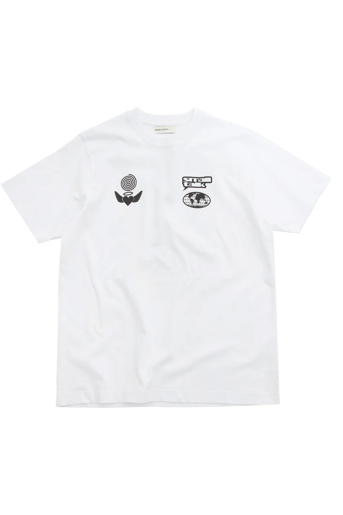 Small Talk Clip Art T-Shirt - Off White