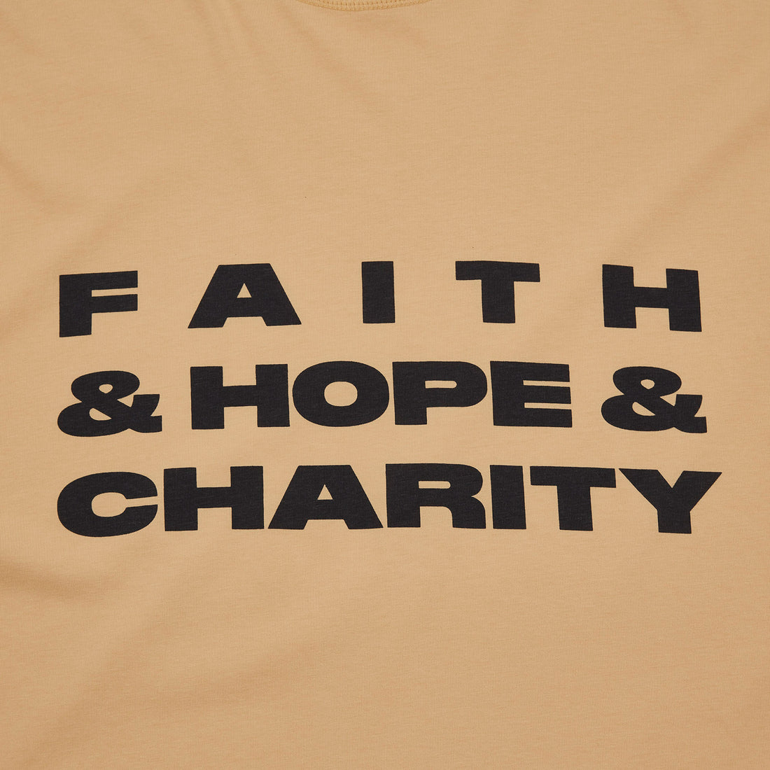 Faith Hope Charity Short Sleeve T-Shirt - Sunkist