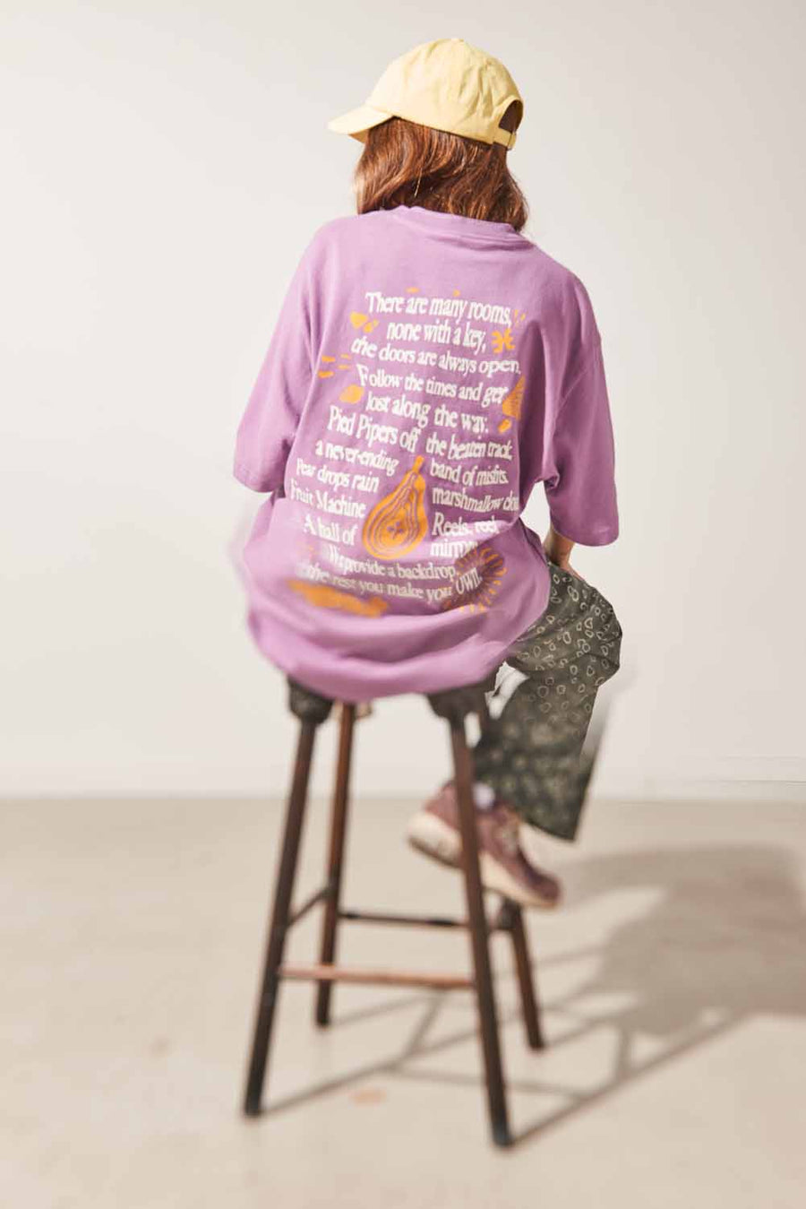 Poem Short Sleeve T-Shirt - Lilac