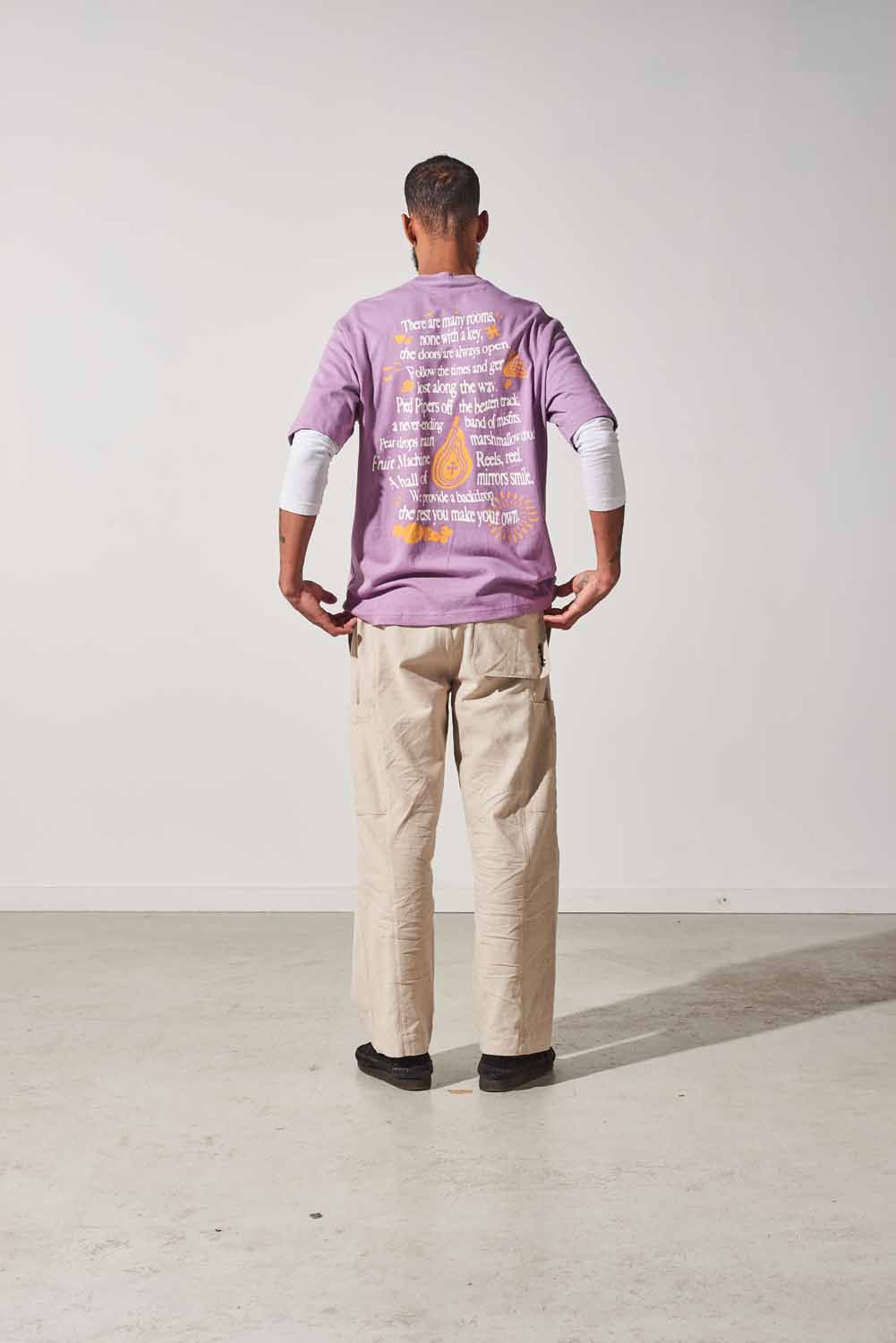 Poem Short Sleeve T-Shirt - Lilac