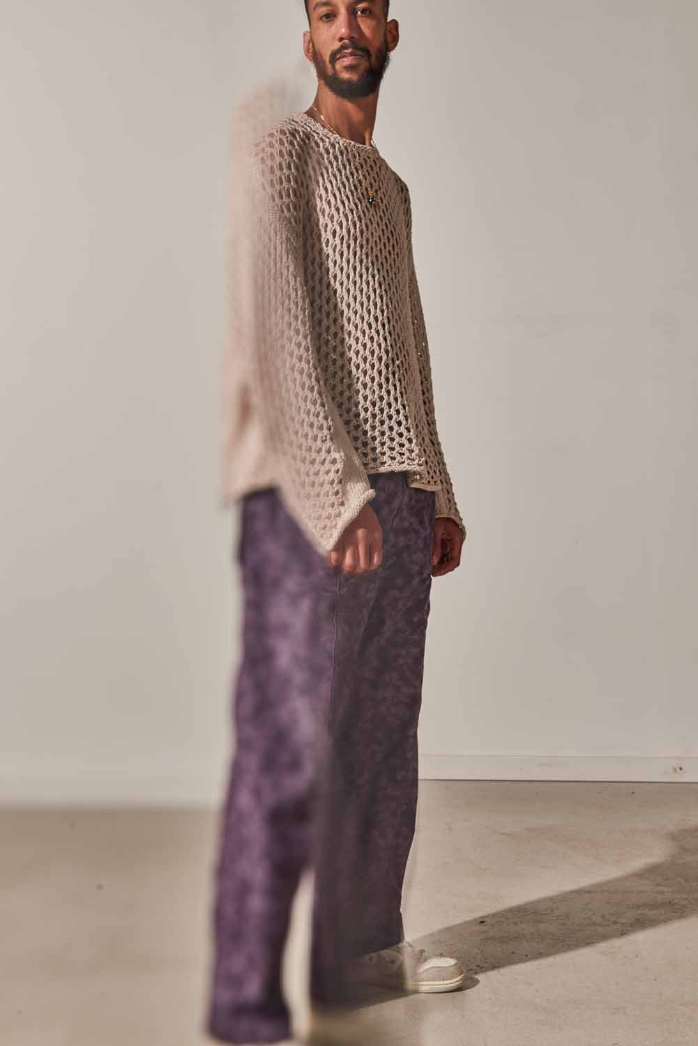 Pocket Slack Trouser - Purple Dye