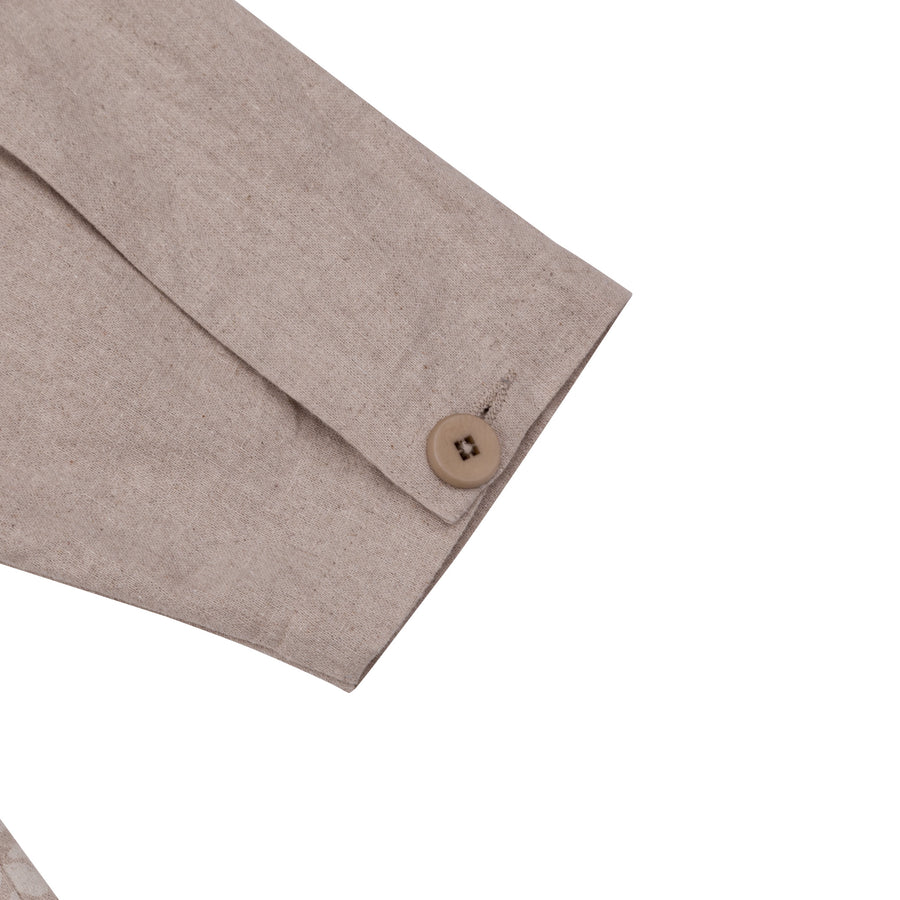 Warp Dot Overshirt - Linen Canvas