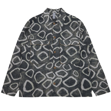 Pocket Overshirt - Blue Stone Circle Large