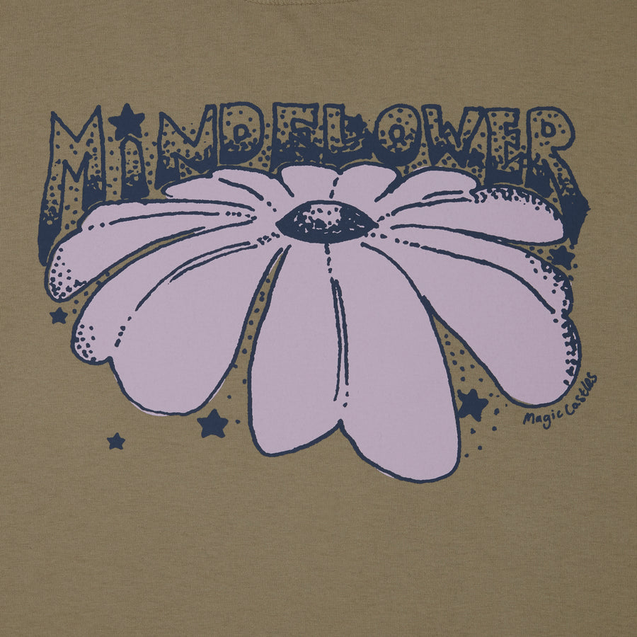 Mindflower Short Sleeve T-Shirt - Stone Grey